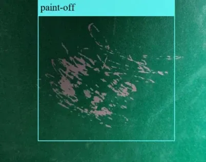 Paint chipping detected on aircraft exterior